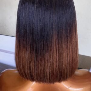 OMO French Bob – Chestnut Brown Ombre – 12″ Lace Wig