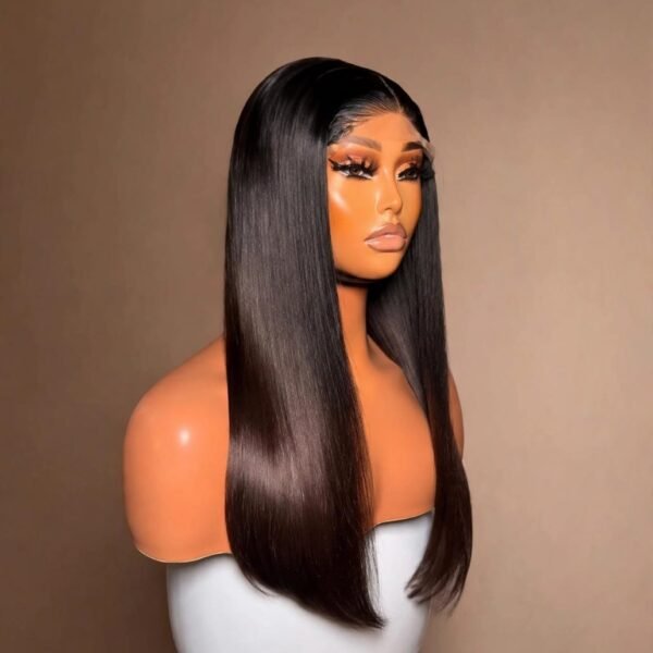 5x5 SDD Silky Straight (STW) Wig - 1B/4 - 100% Virgin Human Hair