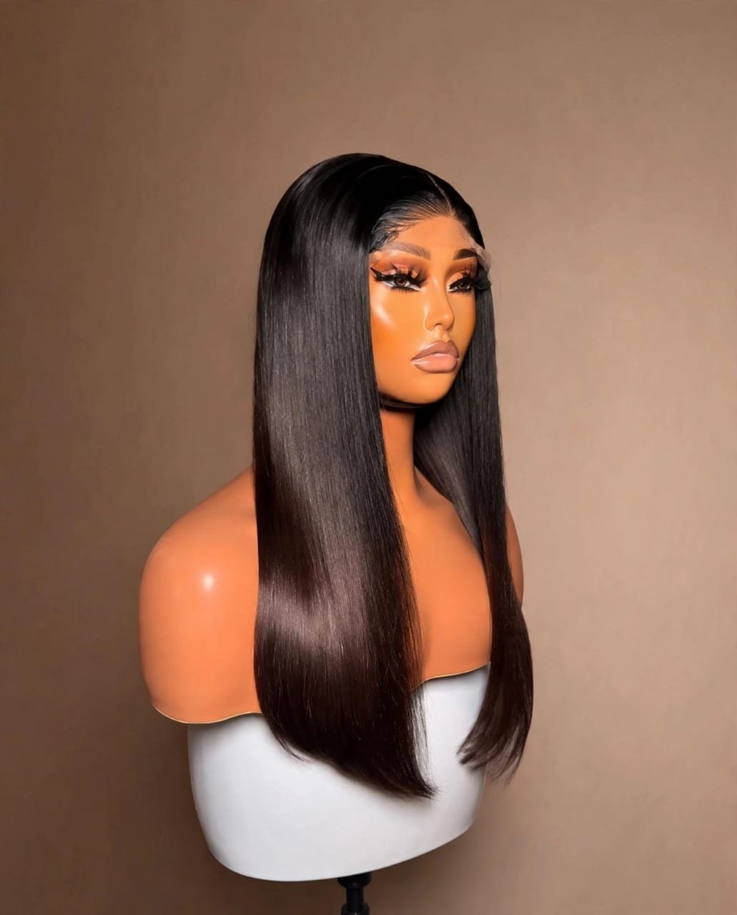 5x5 SDD Silky Straight (STW) Wig - 1B/4 - 100% Virgin Human Hair